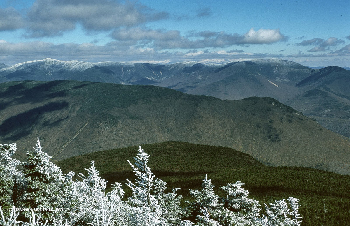 Pemigewasset Wilderness from Franconia Ridge Trail, Twin Range (upper left)