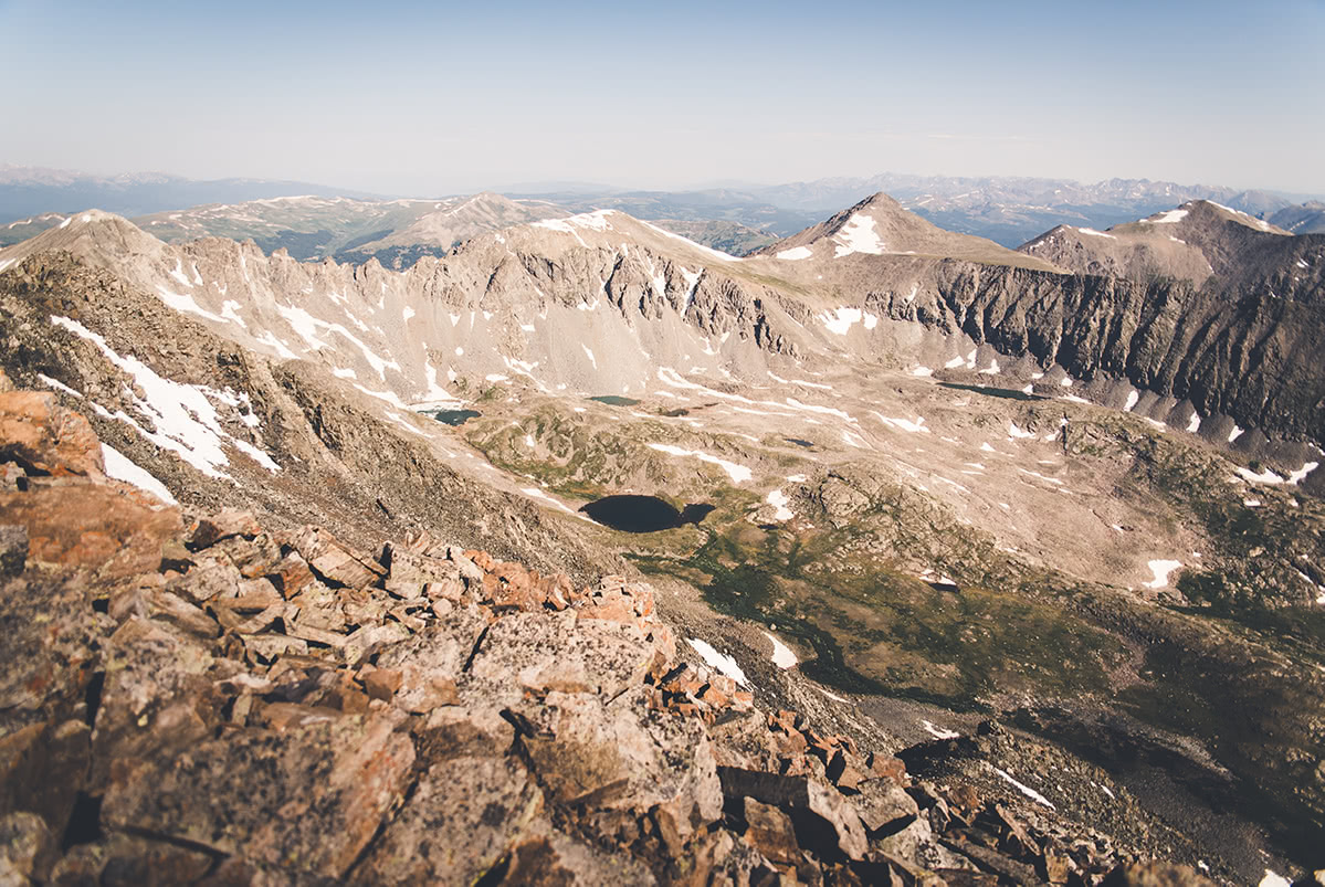 Quandary Peak summit panorama
