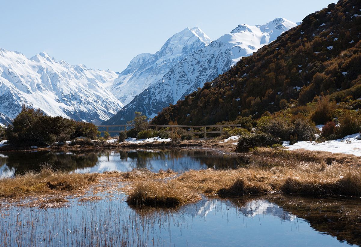 Red Tarns and Mount Cook