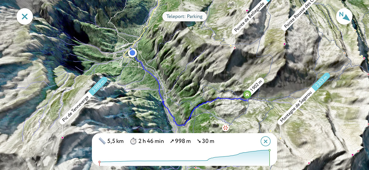 Refuge de la Vogealle trail