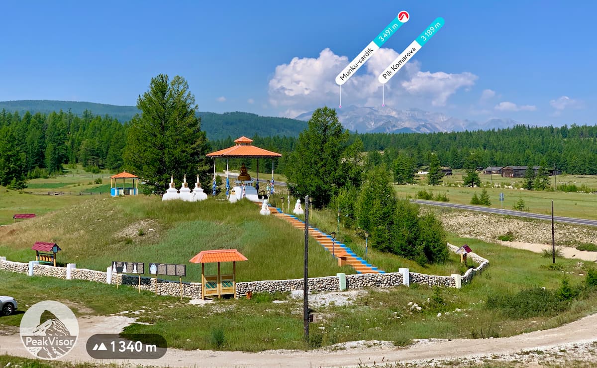 Buddhist shrine. Tunka National Park