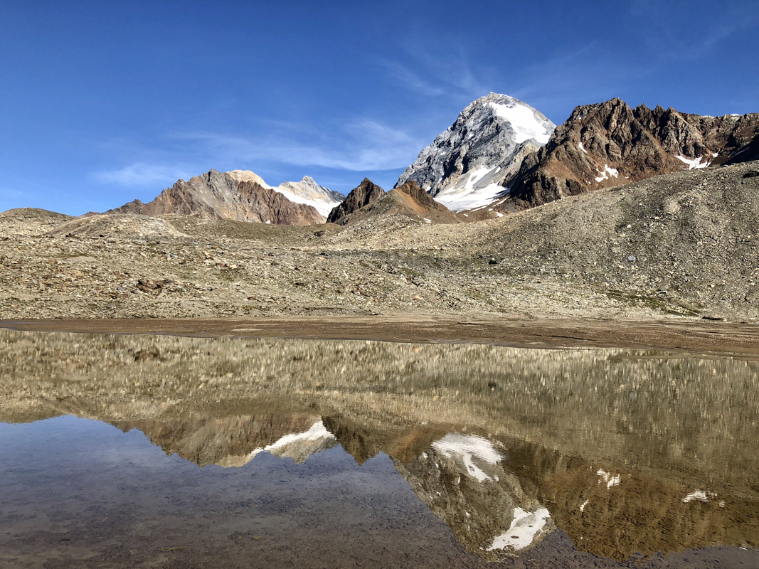 Gran Zebru / Koenigspitze reflection