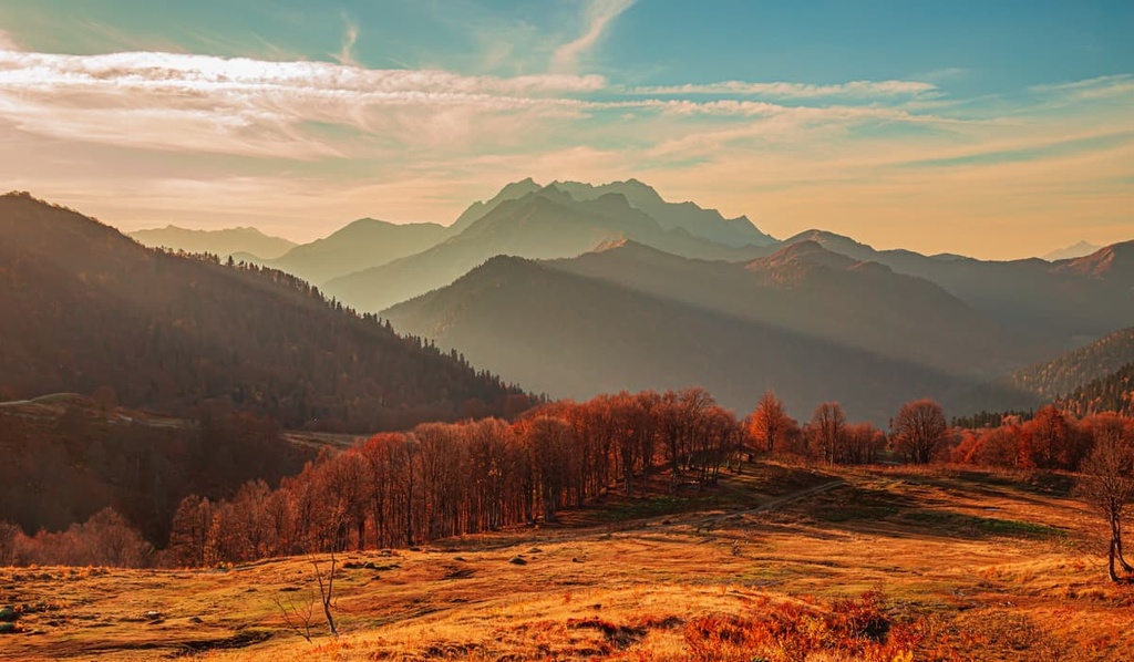 Mountain pass Pyv, Abkhazia