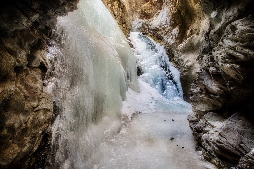 Frozen Zapata Falls, Alamosa County