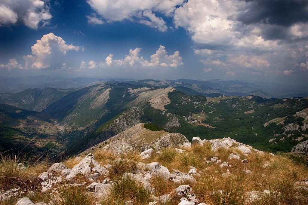 Mountains in Albania on the border with Macedonia: Shebenik Jablanice National Park, Albania