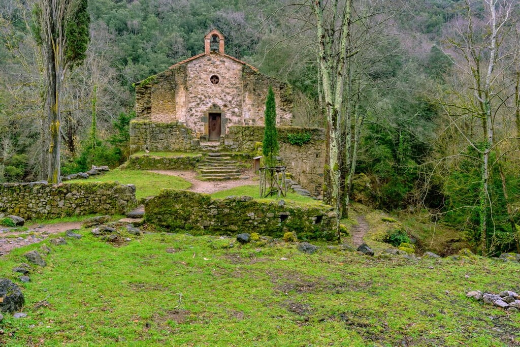 Sant Aniol d'Aguja Church, Alta Garrotxa-Massís de les Salines, Spain