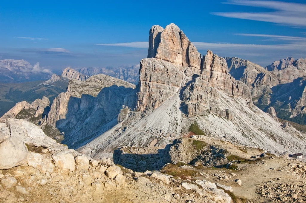 Alta Via 1 in Nuvolau, Ampezzo Dolomites, Italy