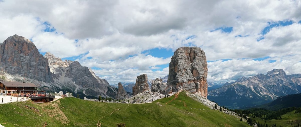 Cinque Torri Rifugio, Ampezzo Dolomites, Italy