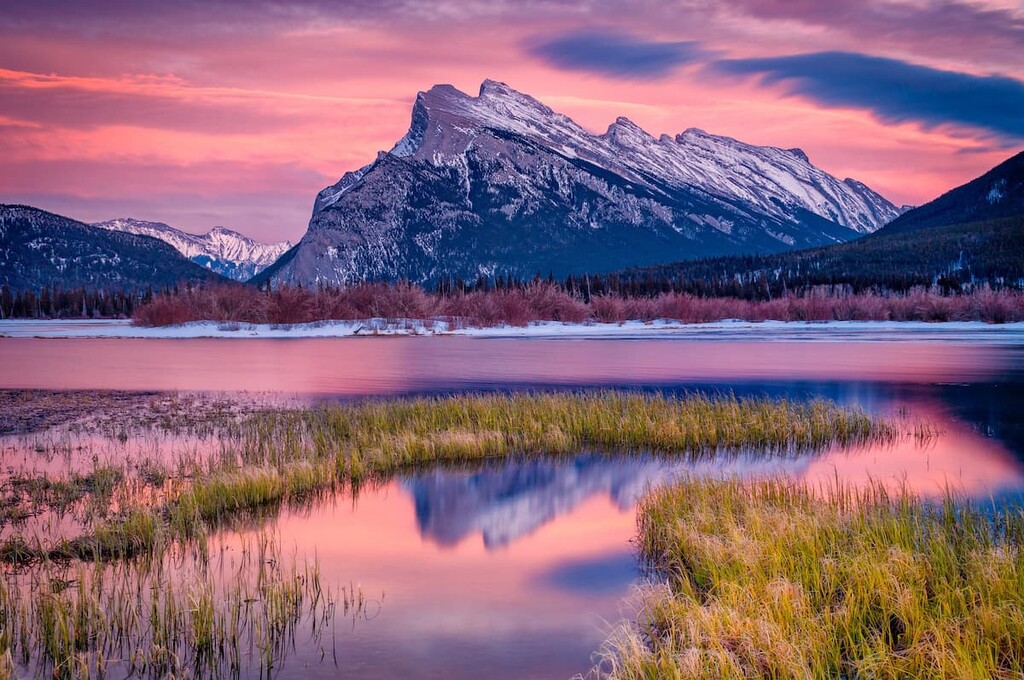 Mount Rundle, Banff town, Canada