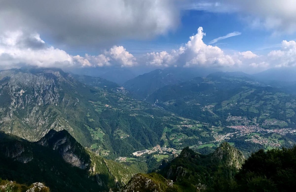 View from Pizzo Grande, Bergamasque Alps, Italy
