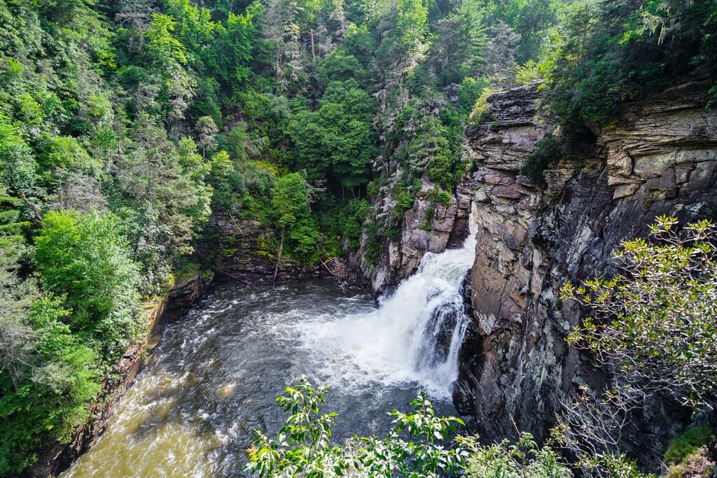 Linville Falls, Blue Ridge Parkway, US
