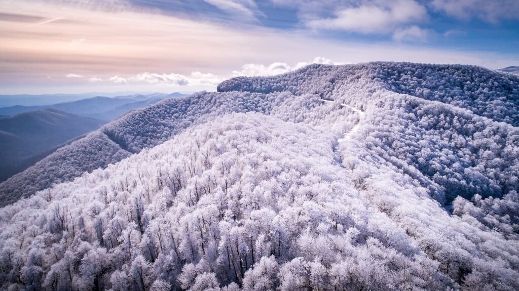 Winter, Blue Ridge Parkway, US