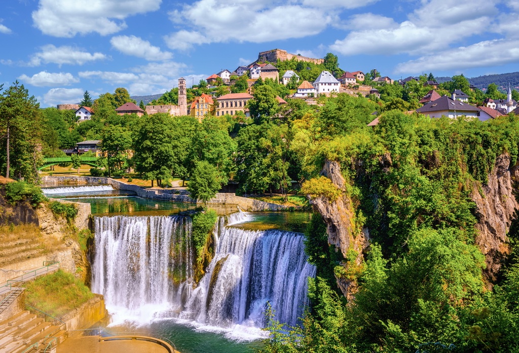 Historical Jajce town , Bosnia and Herzegovina