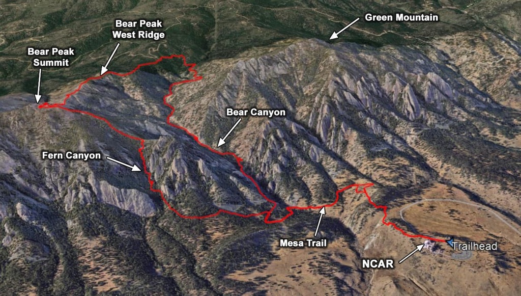 Bear Peak from, Boulder Open Space and Mountain Parks, Colorado