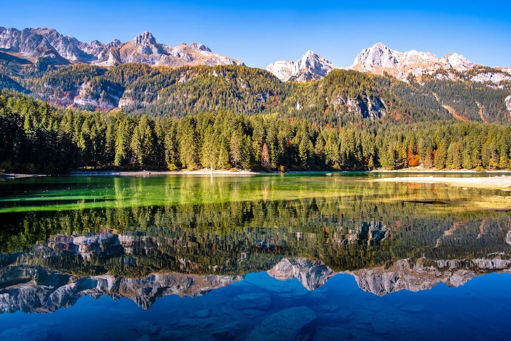 Lake Tovel, Brenta group, Italy