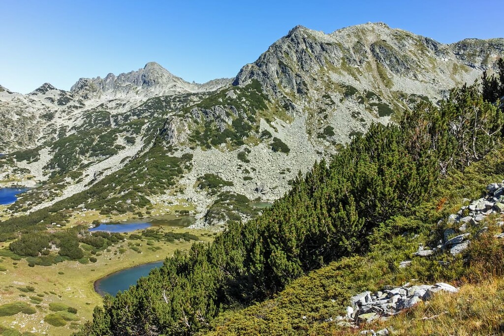 Prevalski lakes and Valyavishki chukar peak, Pirin Mountain, Bulgaria