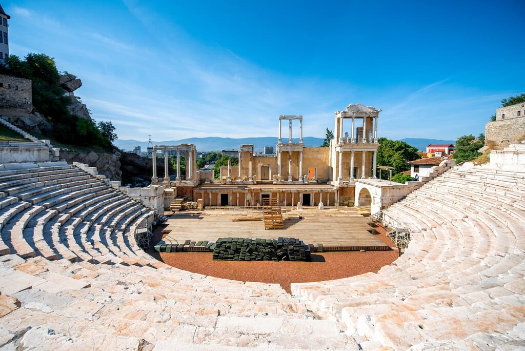 Roman empire theatre of Philippopolis, Plovdiv, Bulgaria, Bulgaria