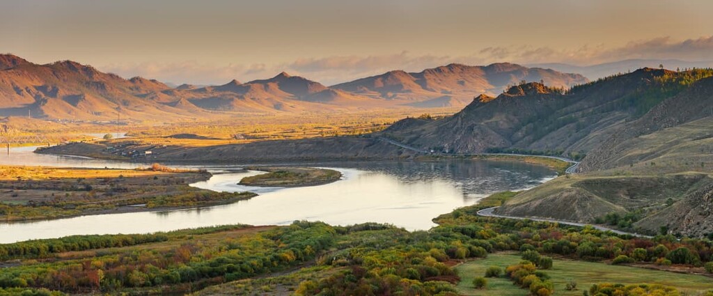 Selenga from Mount Omulevaya, Buryatia