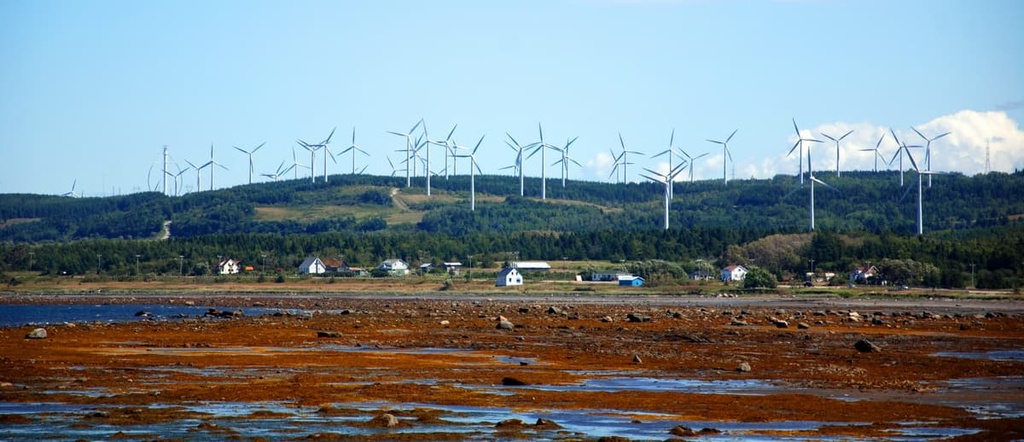 Wind turbines field, Cap-Chat, Quebec