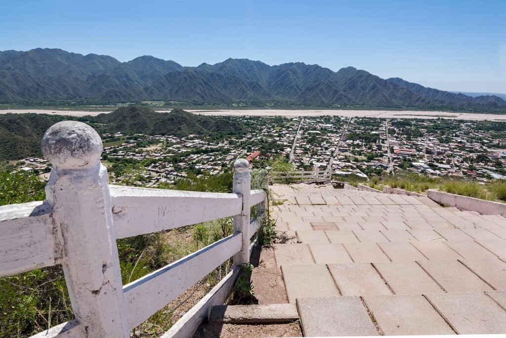 city of Belen and mountains in Catamarca, Catamarca, Argentina