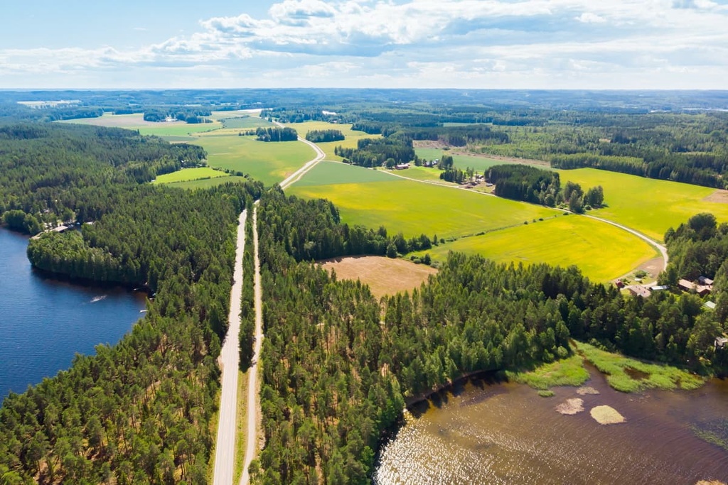 Pulkkilanharju Ridge on lake Paijanne, Central Finland