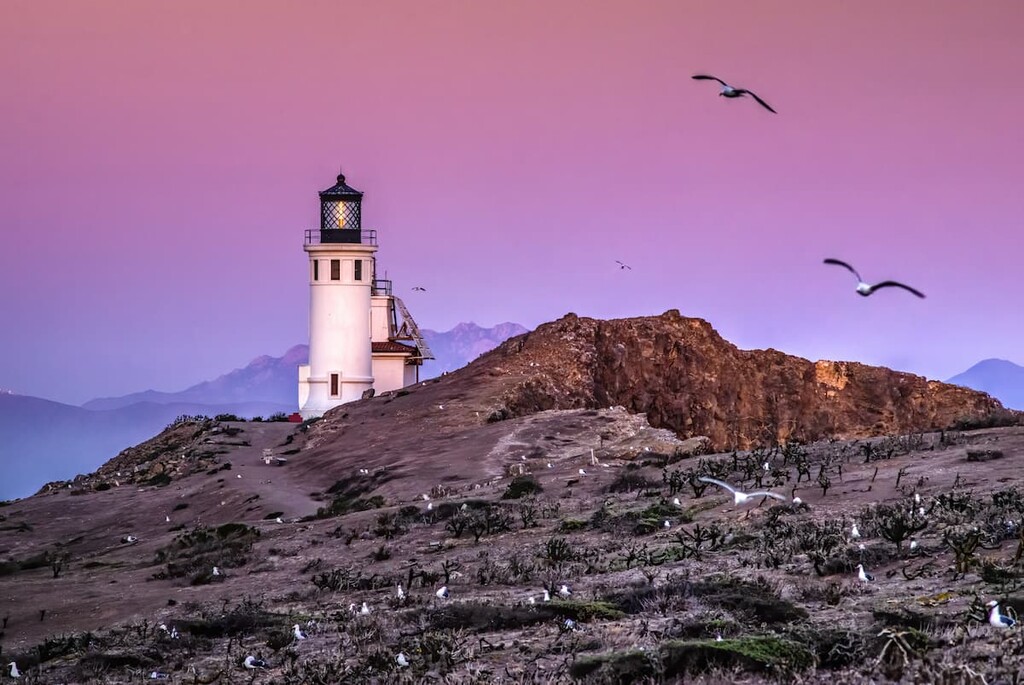 Anacapa island lighthouse, Channel Islands National Park, California