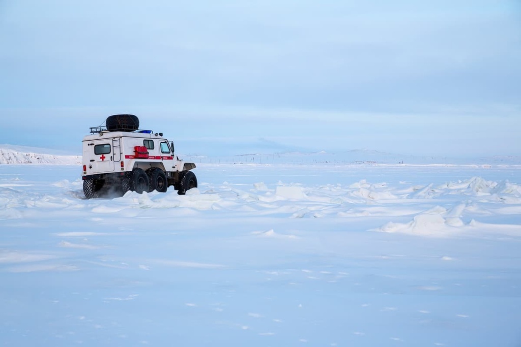 All-terrain truck Trecol in Chukotka, Chukotka Autonomous District, Russia