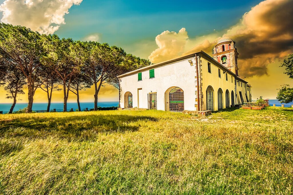 Sanctuary of Montenero. Cinque Terre National Park, Italy