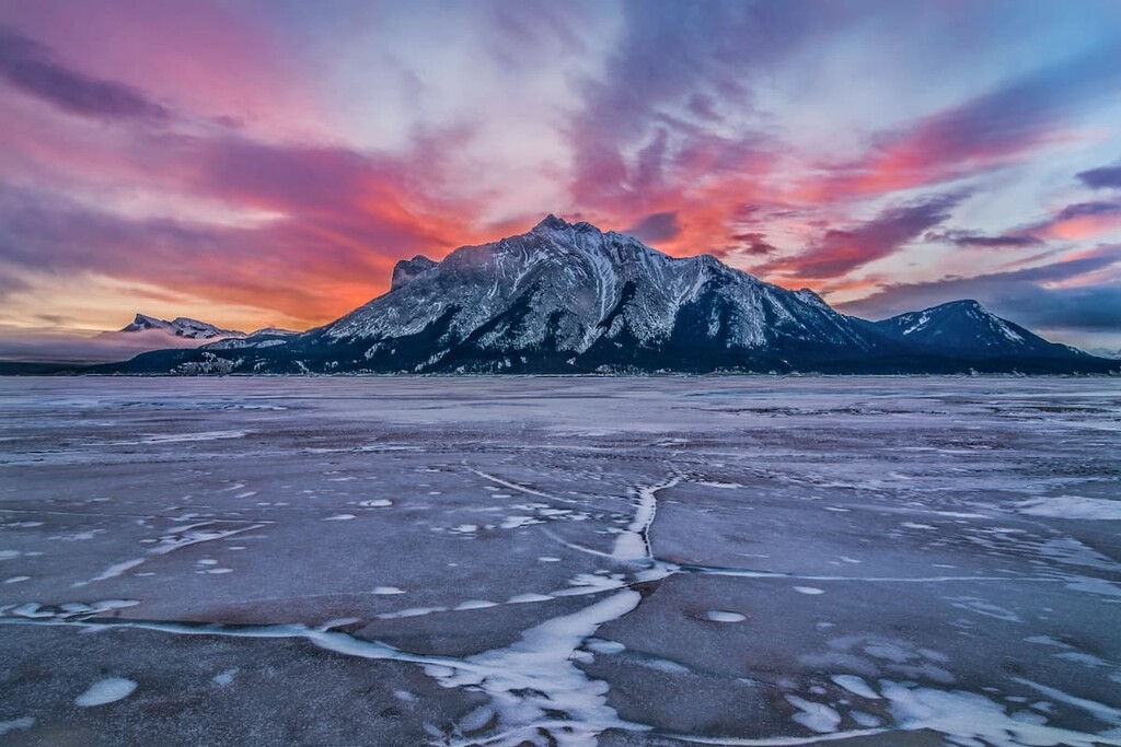 Abraham Lake, Clearwater County, Alberta, Canada