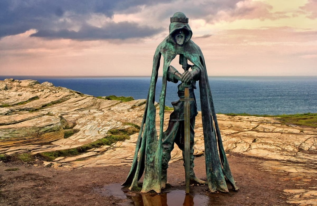 King Arthur statue,Cornwall AONB, England