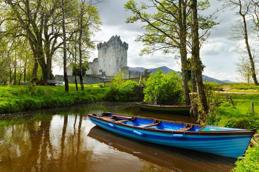 Ross Castle in the Killarney National Park, County Kerry, Ireland