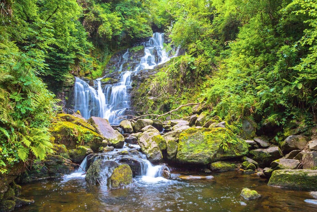 Waterfall in Killarney National Park,, County Kerry, Ireland