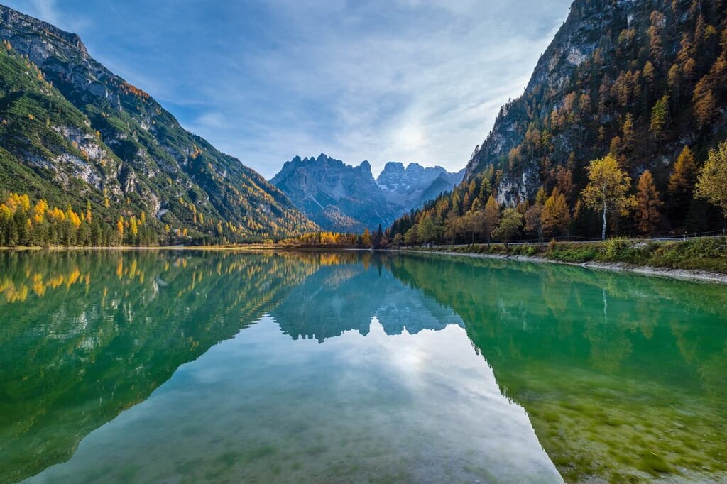 Lake Durrensee or Lago di Landro, Cristallo group, Dolomites