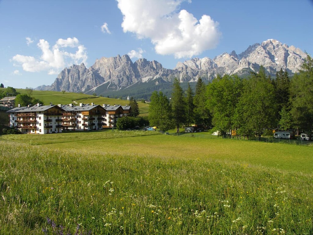 Rocchetta camping, Cristallo group, Dolomites