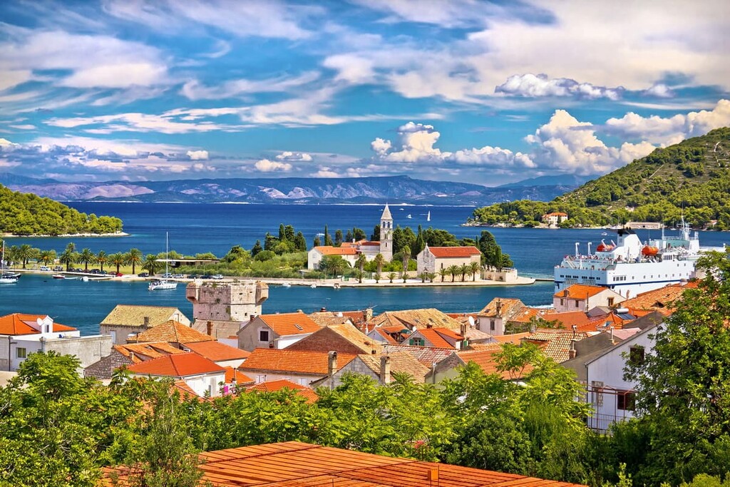 Picturesque island of Vis, Dalmatia, Croatia