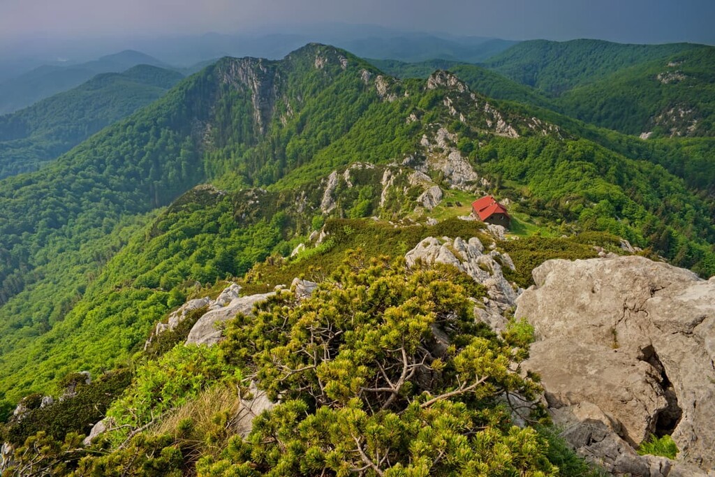 mountain hut, Risnjak Lakes National Park, Croatia