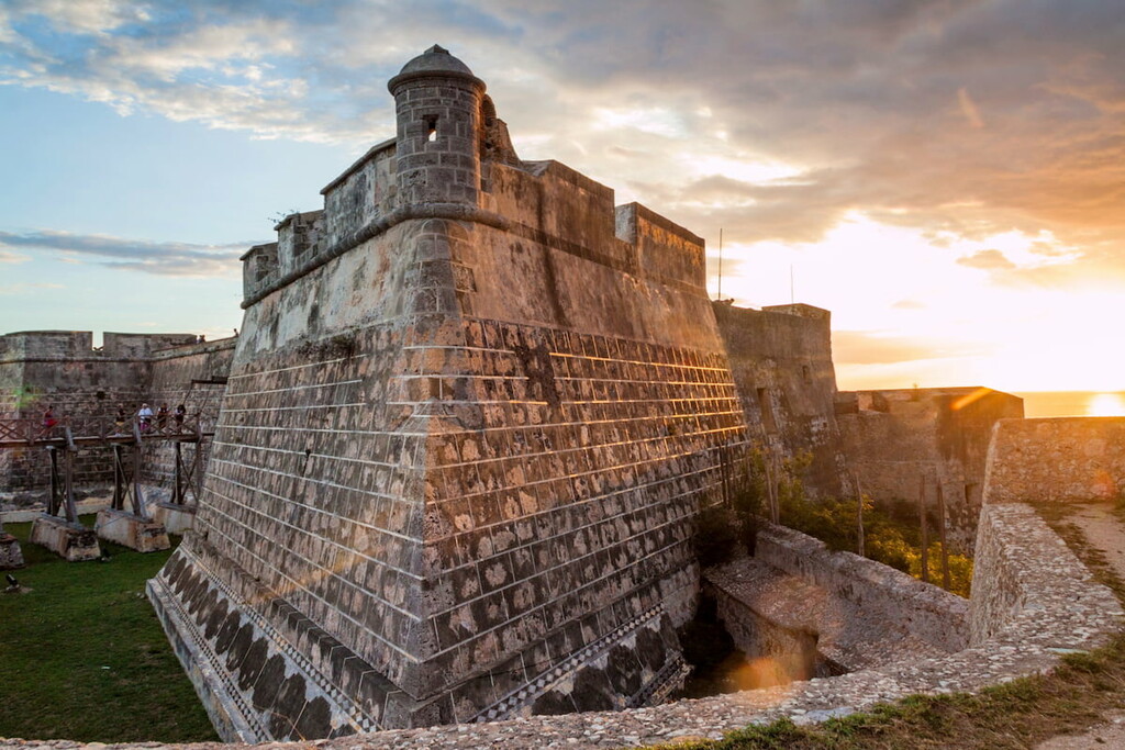 Castillo del Morro castle during the sunset, Santiago de Cuba, Cuba