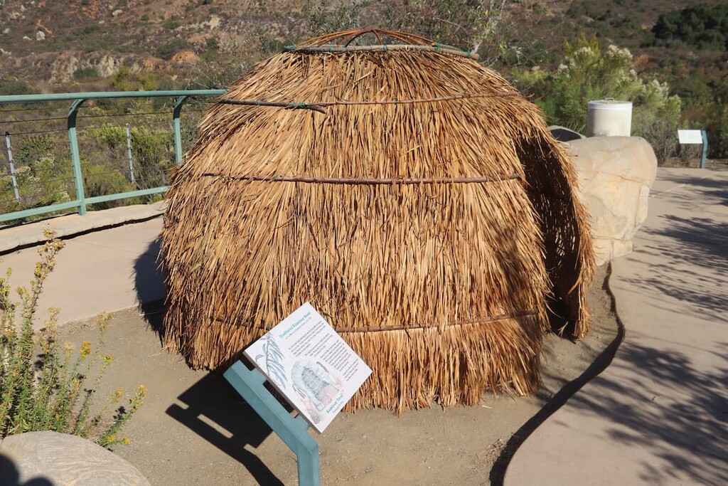  An exhibit of Native American hut, Cuyamaca Rancho State Park, California
