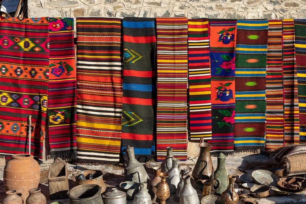 oriental marketplace in Makhachkala, Dagestan, Russian North Caucasus