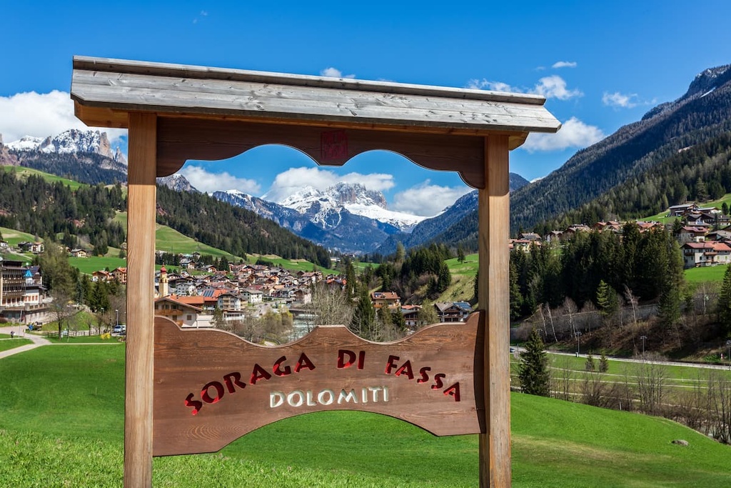Soraga in Val di Fassa, Dolomites 