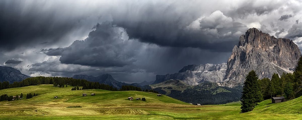 storm, Dolomites 