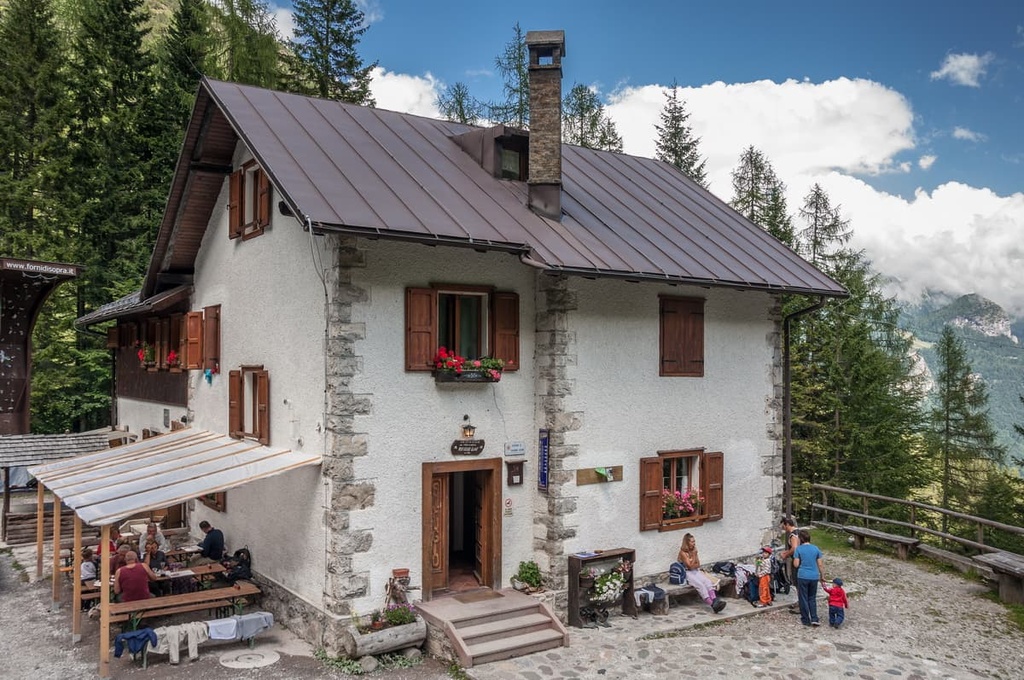 Giaf refuge, Dolomiti Friulane Nature Park, Italy