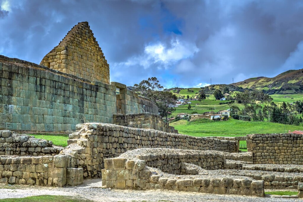 Ancient Ingapirca ruins in the Azuay province, Ecuador
