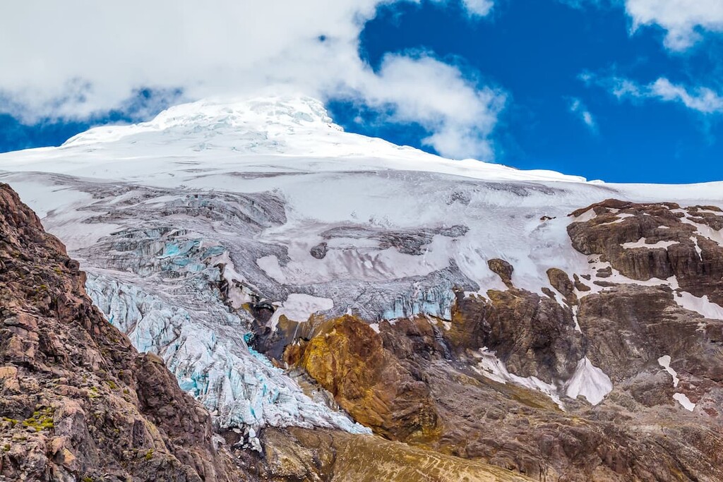 Glacier Cayambe-Coca National Park, Ecuador