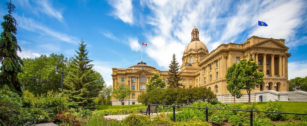 View of the Legislature Building, Edmonton, Alberta, Canada