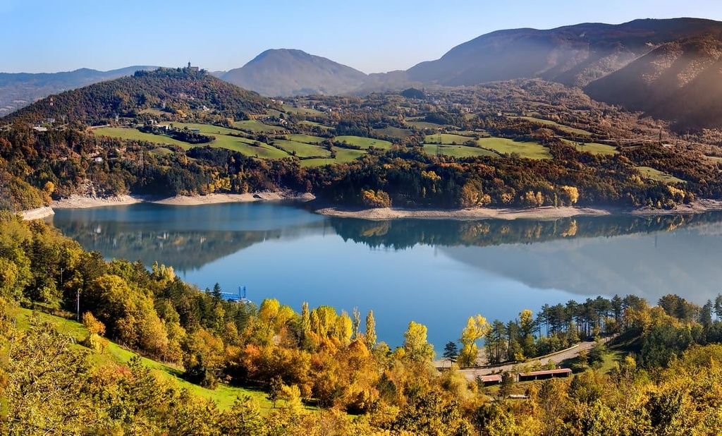 Suviana lake, Emilia-Romagna, Italy