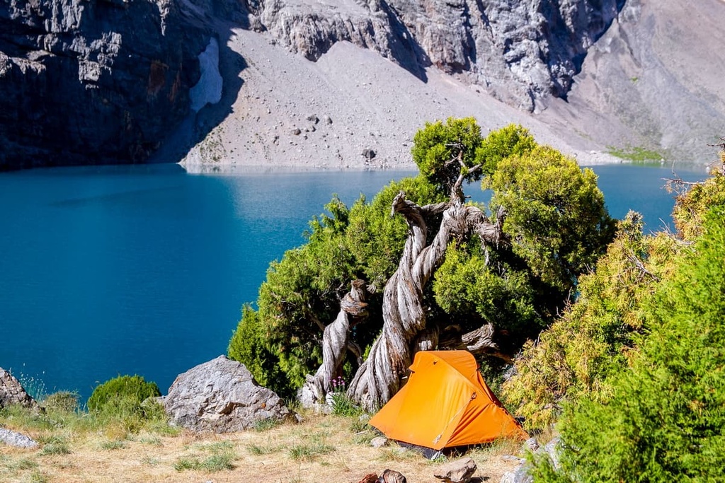Big Allo Lake in the Fan Mountains, Fann Mountains, Pamir-Alai