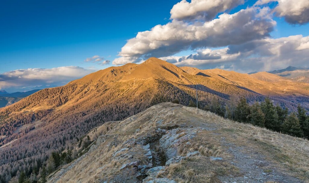 Monte Fravort from Cima Panarotta, Fiemme Mountains