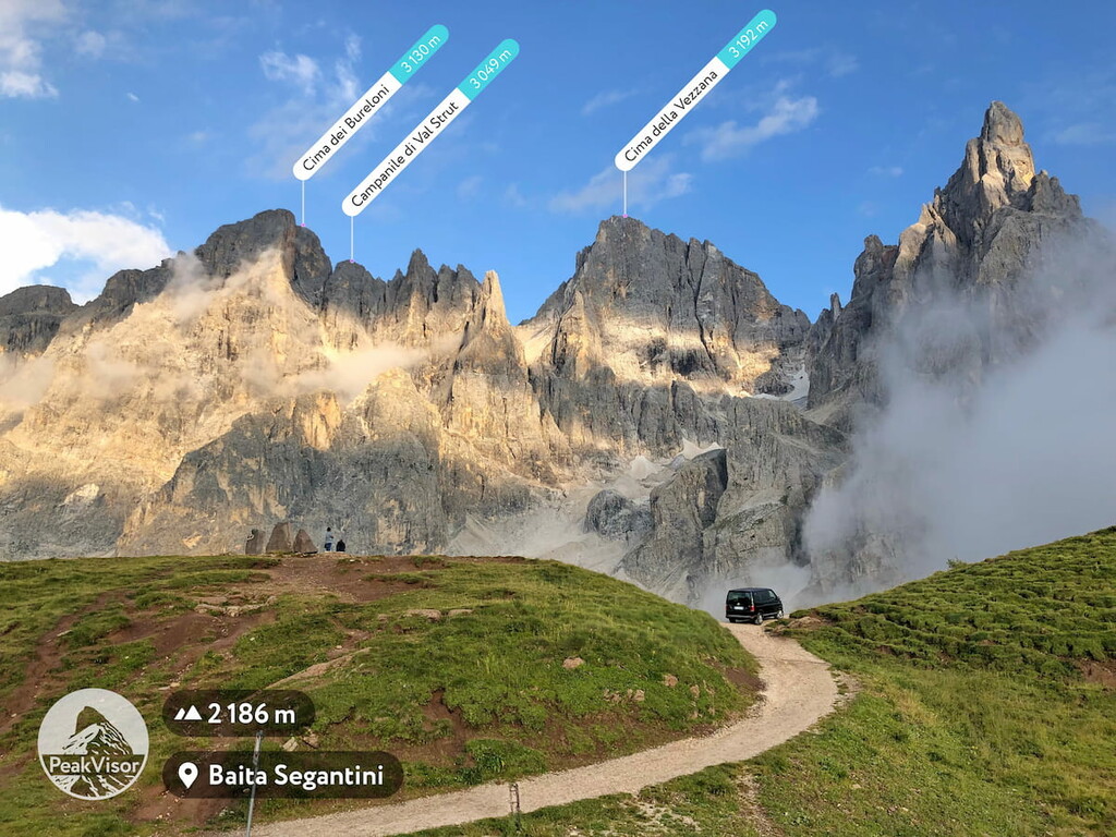Rolle Pass, Cima della Vezzana, Fiemme Mountains