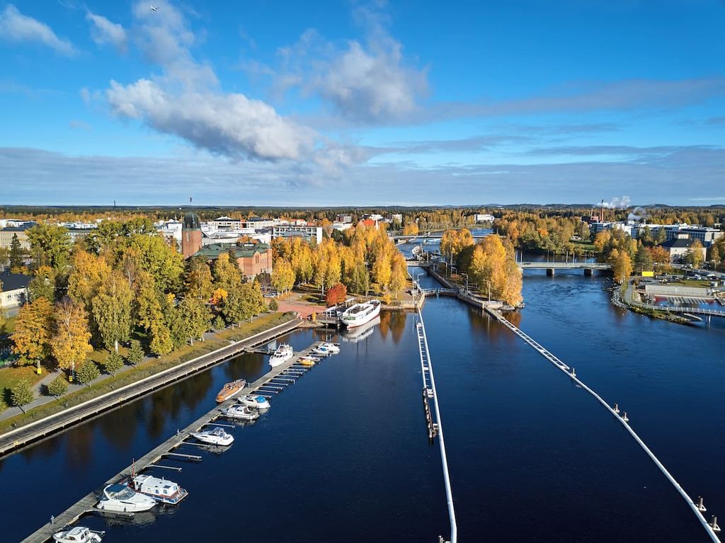 Joensuu channel and Pielisjoki river, Joensuu, Finland